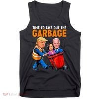 Garbage For Trump 2024 Funny Time To Take Out Garbage Biden Tank Top thumb 0