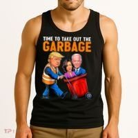 Garbage For Trump 2024 Funny Time To Take Out Garbage Biden Tank Top thumb 3