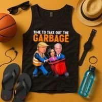 Garbage For Trump 2024 Funny Time To Take Out Garbage Biden Tank Top thumb 4