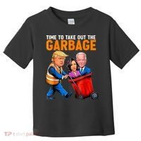 Garbage For Trump 2024 Funny Time To Take Out Garbage Biden Toddler T-Shirt thumb 0