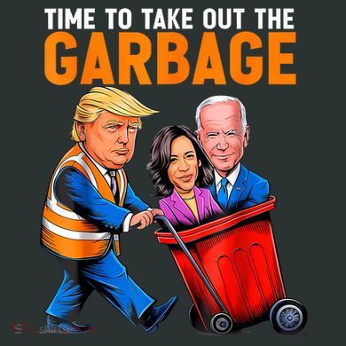 Garbage For Trump 2024 Funny Time To Take Out Garbage Biden Infant Baby Jersey Bodysuit