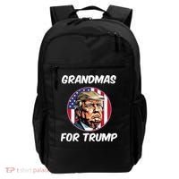 Grandmas For Trump American Flag Backpack thumb 0