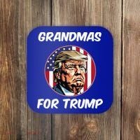 Grandmas For Trump American Flag Coaster thumb 0