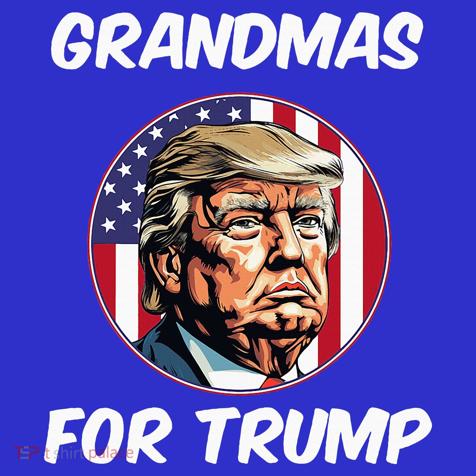 Grandmas For Trump American Flag Coaster