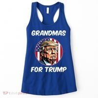 Grandmas For Trump American Flag Women's Tank Top thumb 0