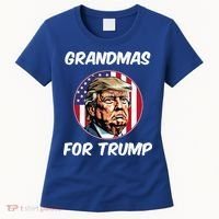 Grandmas For Trump American Flag Women's T-Shirt thumb 0