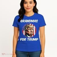 Grandmas For Trump American Flag Women's T-Shirt thumb 4