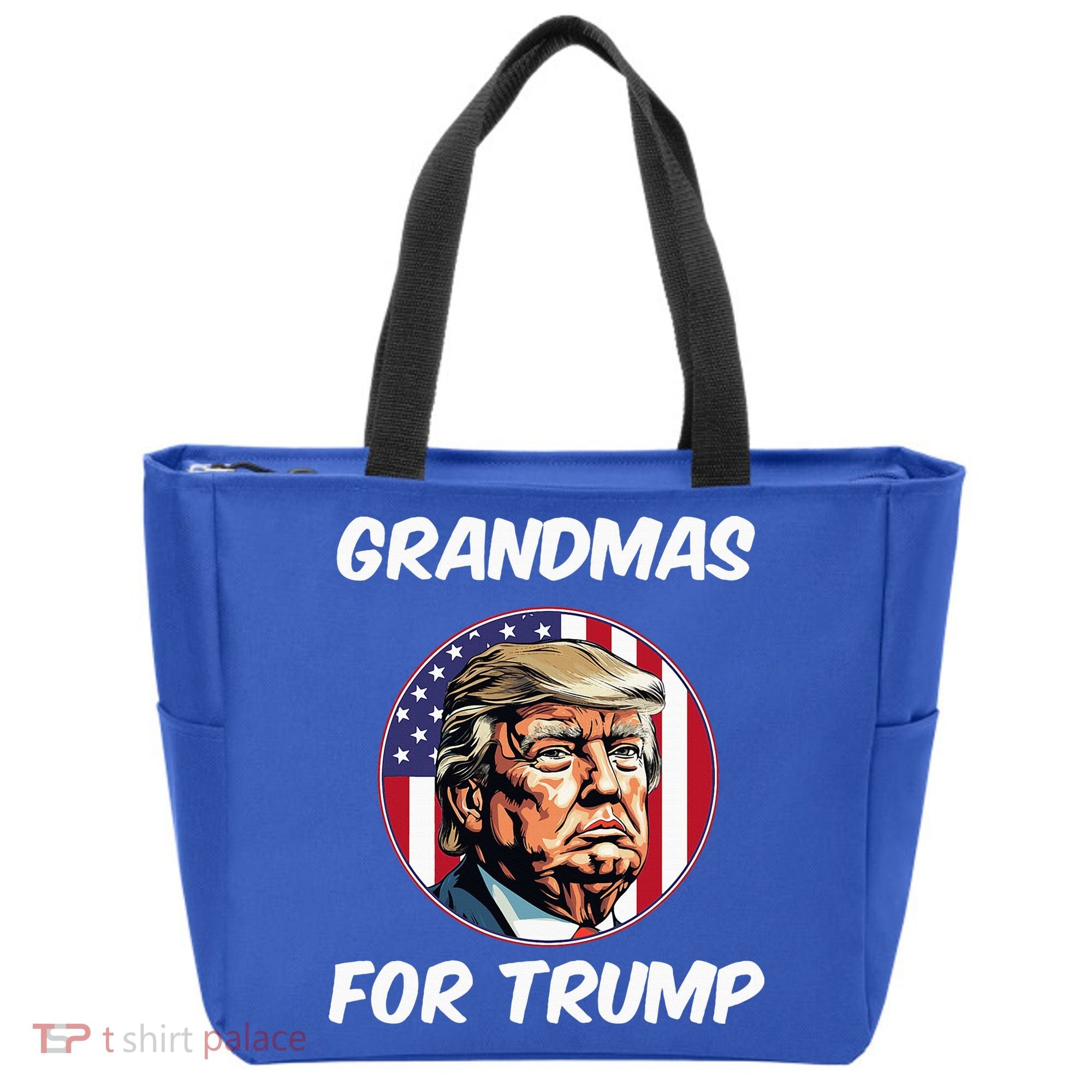 Grandmas For Trump American Flag Tote Bag