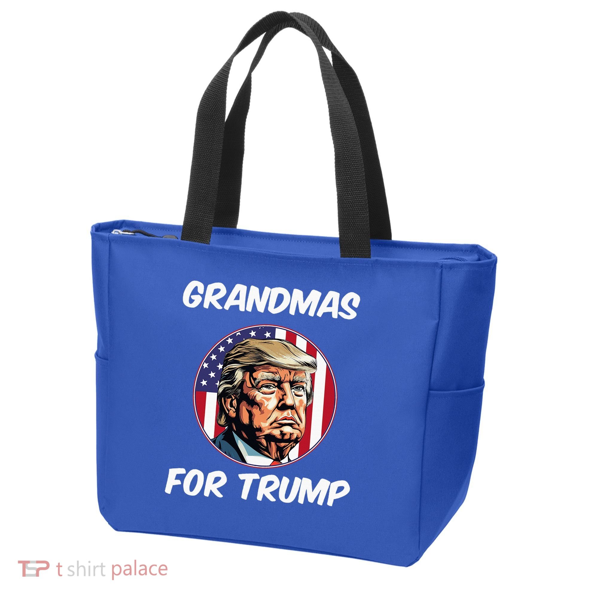 Grandmas For Trump American Flag Tote Bag