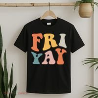 Groovy FriYay! Teachers Weekend Day Of The Week Teachers T-Shirt thumb 2