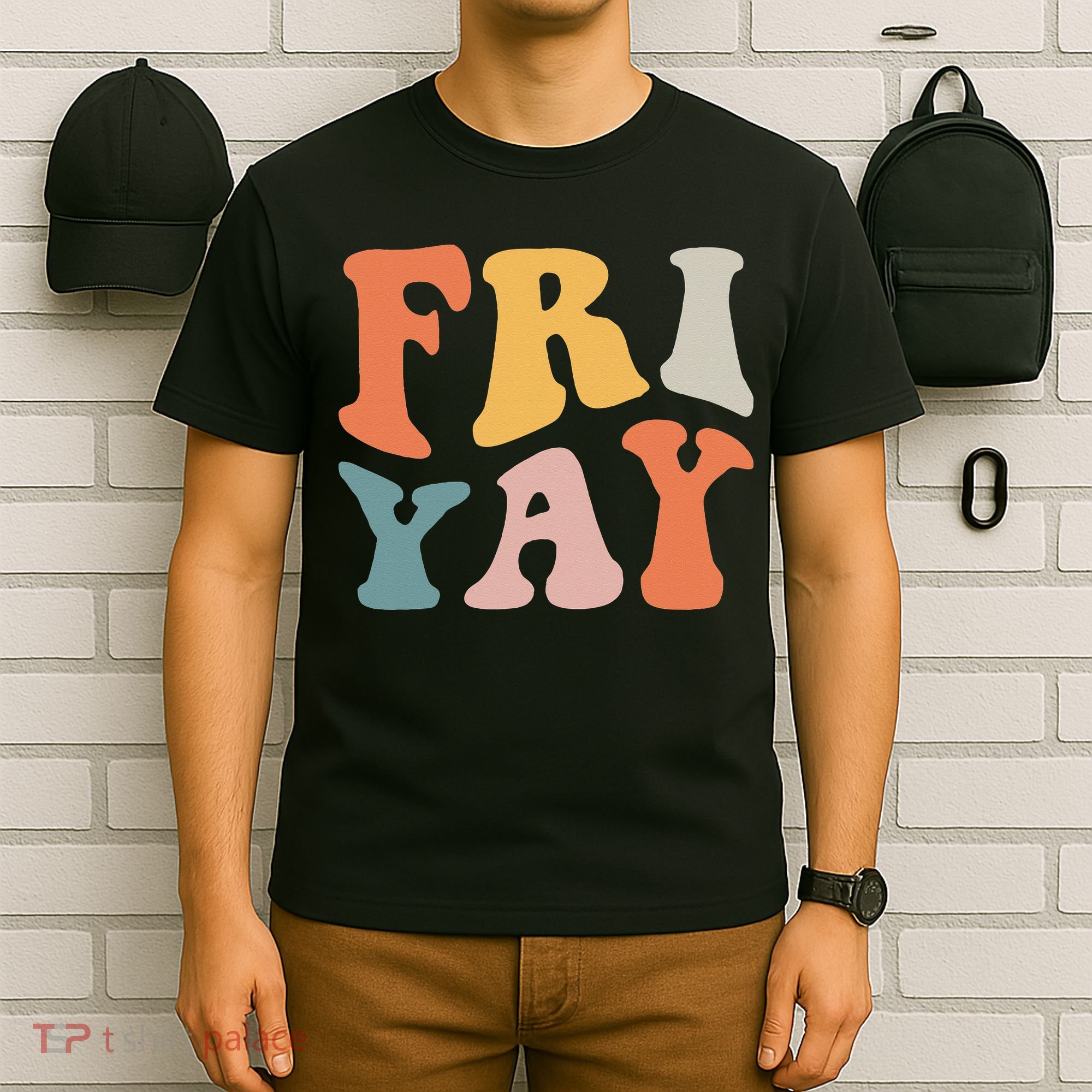 Groovy FriYay! Teachers Weekend Day Of The Week Teachers T-Shirt