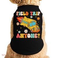 Groovy Field Trip Anyone School Bus Driver Yellow Bus Driver Doggie Tank thumb 0
