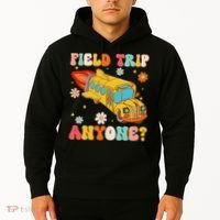 Groovy Field Trip Anyone School Bus Driver Yellow Bus Driver Hoodie thumb 2