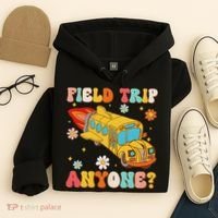 Groovy Field Trip Anyone School Bus Driver Yellow Bus Driver Hoodie thumb 4