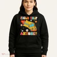 Groovy Field Trip Anyone School Bus Driver Yellow Bus Driver Hoodie thumb 5