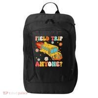 Groovy Field Trip Anyone School Bus Driver Yellow Bus Driver City Backpack thumb 0