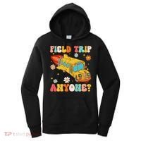Groovy Field Trip Anyone School Bus Driver Yellow Bus Driver Women's Hoodie thumb 0