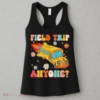 Groovy Field Trip Anyone School Bus Driver Yellow Bus Driver Women's Tank Top thumb 3