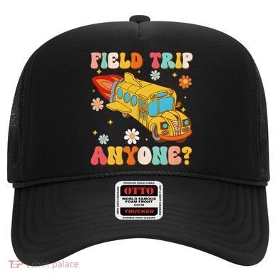 Groovy Field Trip Anyone School Bus Driver Yellow Bus Driver Hat
