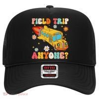 Groovy Field Trip Anyone School Bus Driver Yellow Bus Driver Hat thumb 0