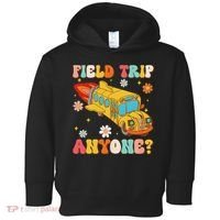Groovy Field Trip Anyone School Bus Driver Yellow Bus Driver Toddler Hoodie thumb 0