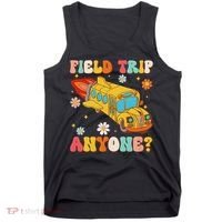 Groovy Field Trip Anyone School Bus Driver Yellow Bus Driver Tank Top thumb 0