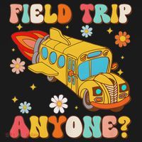 Groovy Field Trip Anyone School Bus Driver Yellow Bus Driver Visor thumb 3
