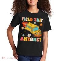 Groovy Field Trip Anyone School Bus Driver Yellow Bus Driver Kids T-Shirt thumb 2