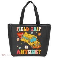 Groovy Field Trip Anyone School Bus Driver Yellow Bus Driver Tote Bag thumb 0