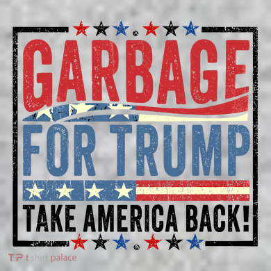 Garbage For Trump Take America Back The Baniff Cuffed Pom Beanie