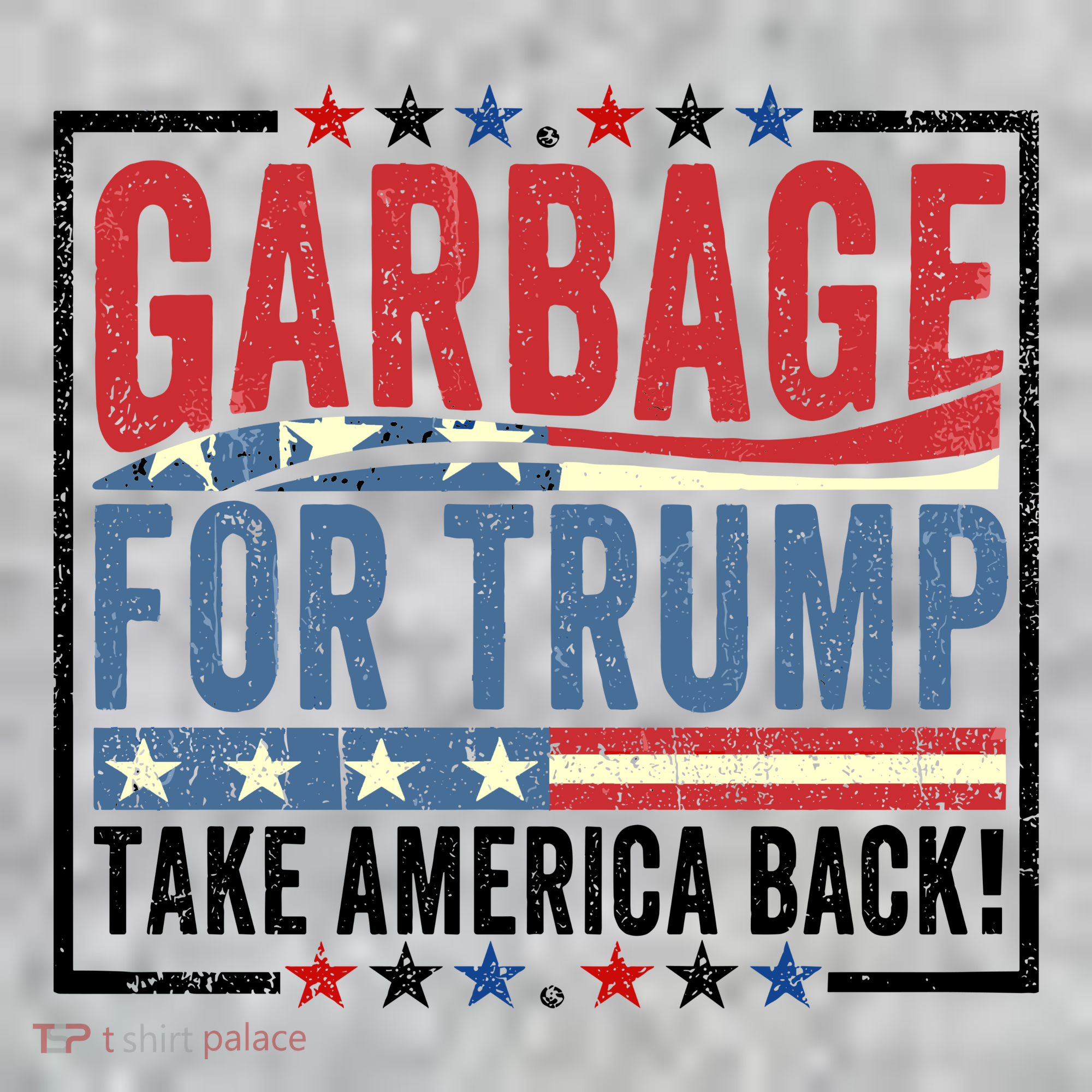 Garbage For Trump Take America Back The Baniff Cuffed Pom Beanie