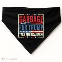 Garbage For Trump Take America Back USA-Made Doggie Bandana thumb 0