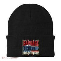Garbage For Trump Take America Back Beanie thumb 0
