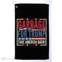 Garbage For Trump Take America Back Golf Towel thumb 0