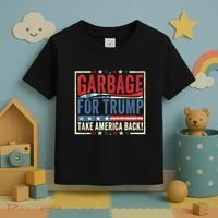 Garbage For Trump Take America Back Toddler T-Shirt thumb 3