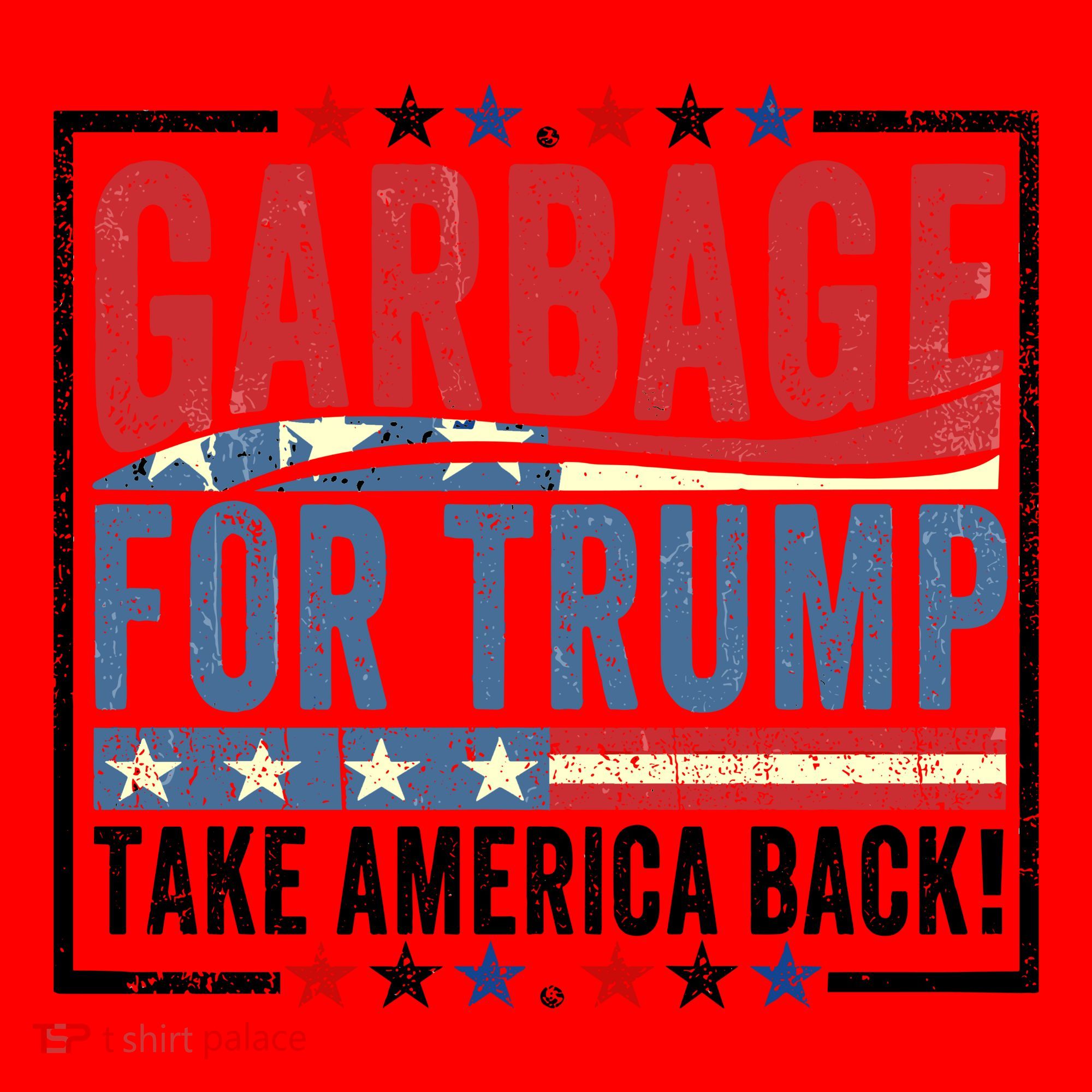 Garbage For Trump Take America Back Santa Hat