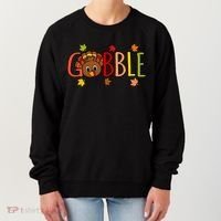 Gobble Funny Turkey Matching Thanksgiving Cute Family Women's Sweatshirt thumb 0