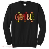 Gobble Funny Turkey Matching Thanksgiving Cute Family Sweatshirt thumb 0