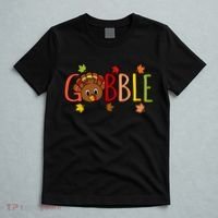 Gobble Funny Turkey Matching Thanksgiving Cute Family T-Shirt thumb 5
