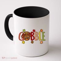 Gobble Funny Turkey Matching Thanksgiving Cute Family Coffee Mug thumb 0