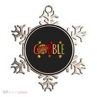 Gobble Funny Turkey Matching Thanksgiving Cute Family Ornament thumb 0
