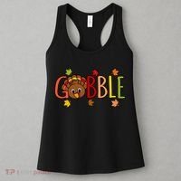 Gobble Funny Turkey Matching Thanksgiving Cute Family Women's Tank Top thumb 3