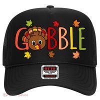 Gobble Funny Turkey Matching Thanksgiving Cute Family Hat thumb 0