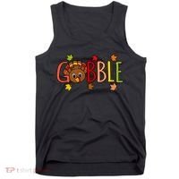 Gobble Funny Turkey Matching Thanksgiving Cute Family Tank Top thumb 0