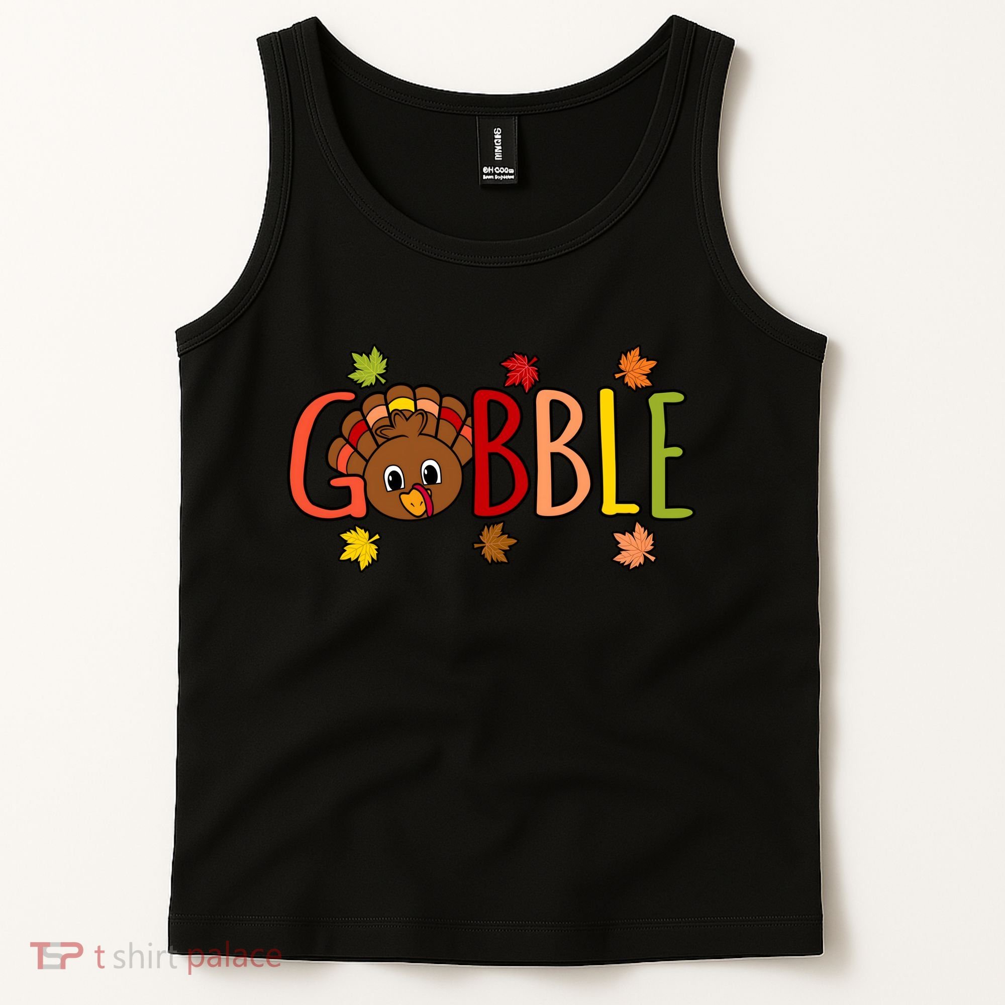 Gobble Funny Turkey Matching Thanksgiving Cute Family Tank Top