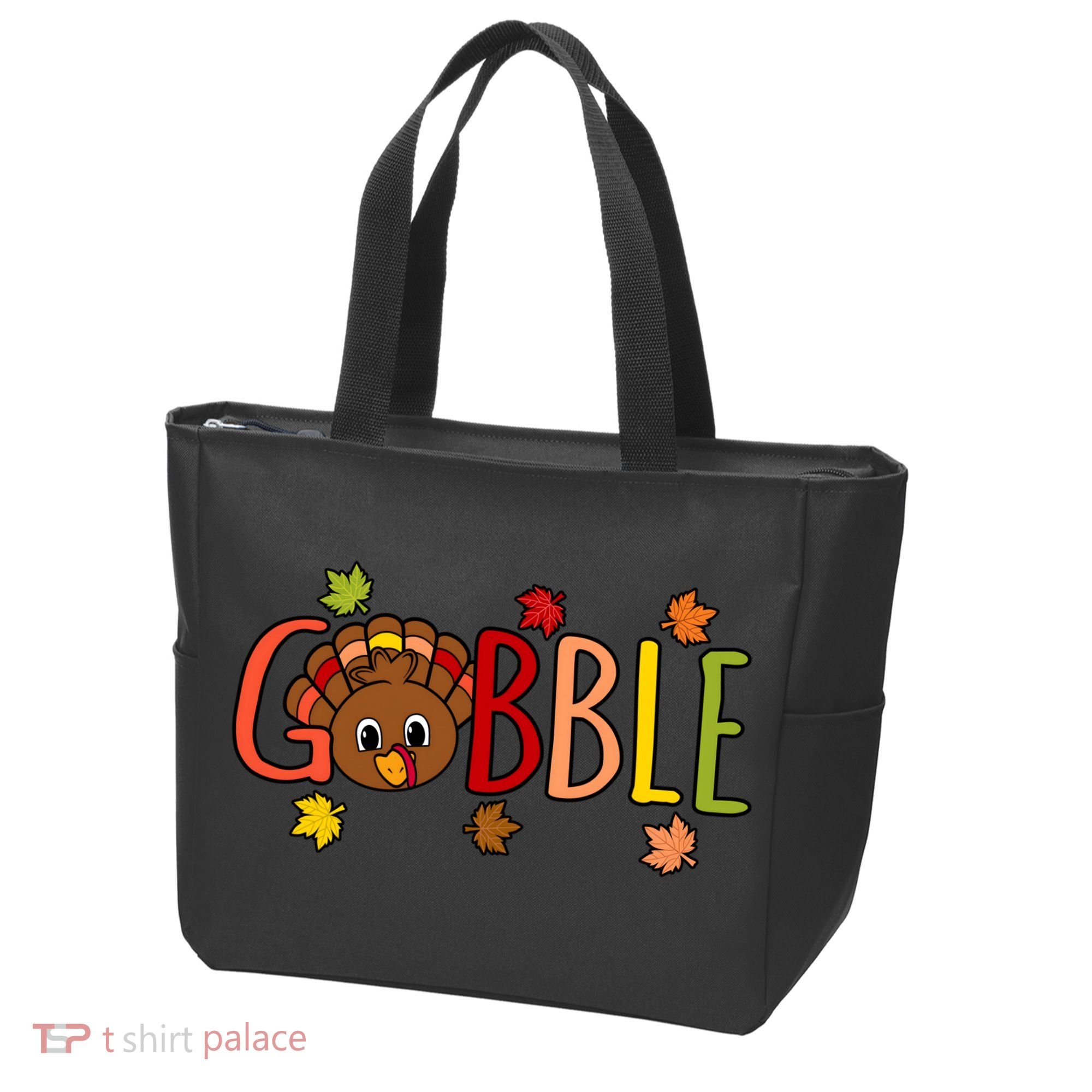 Gobble Funny Turkey Matching Thanksgiving Cute Family Tote Bag