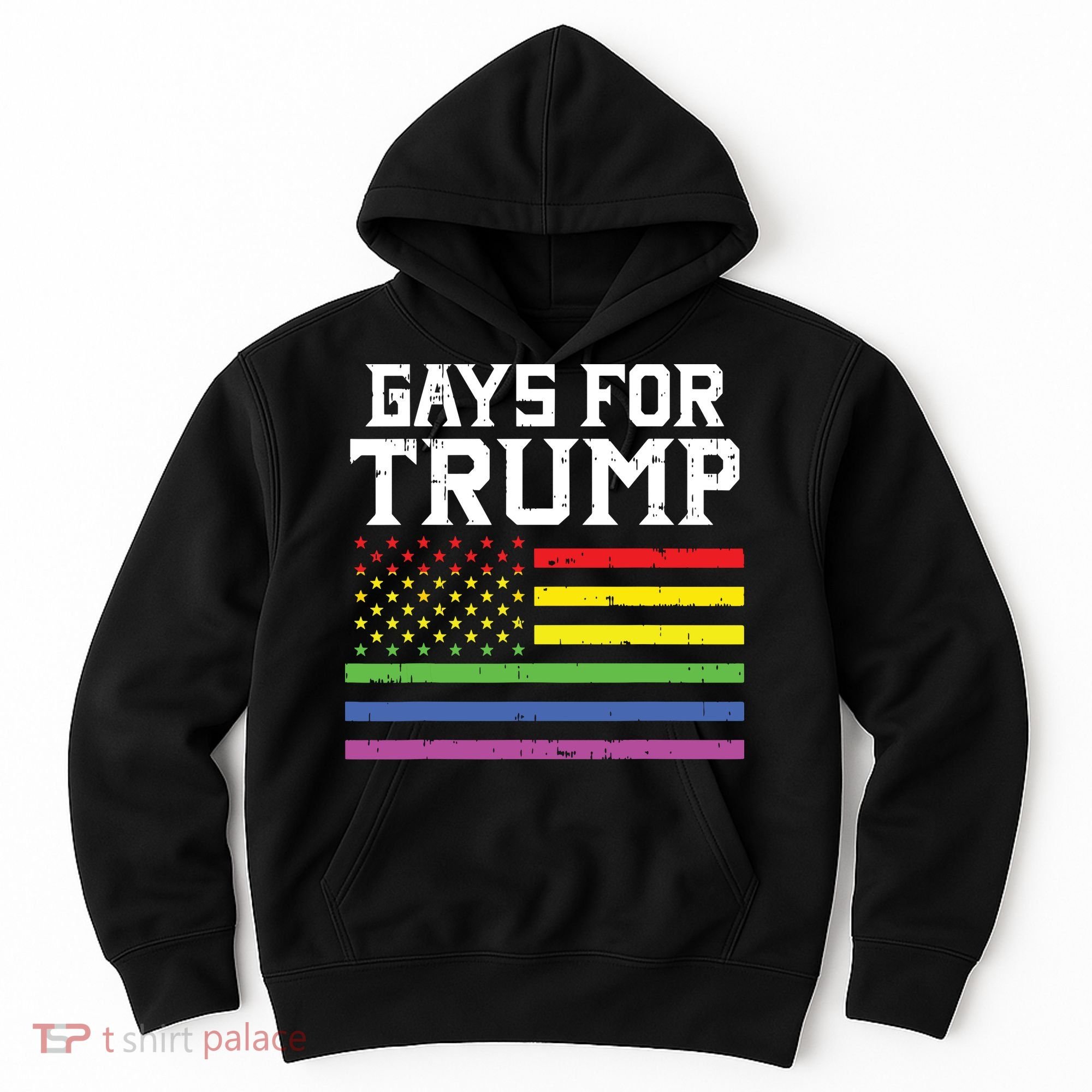 Gays For Trump Usa Flag Pro Reelect Donald 2020 Lgpt Gift Hoodie