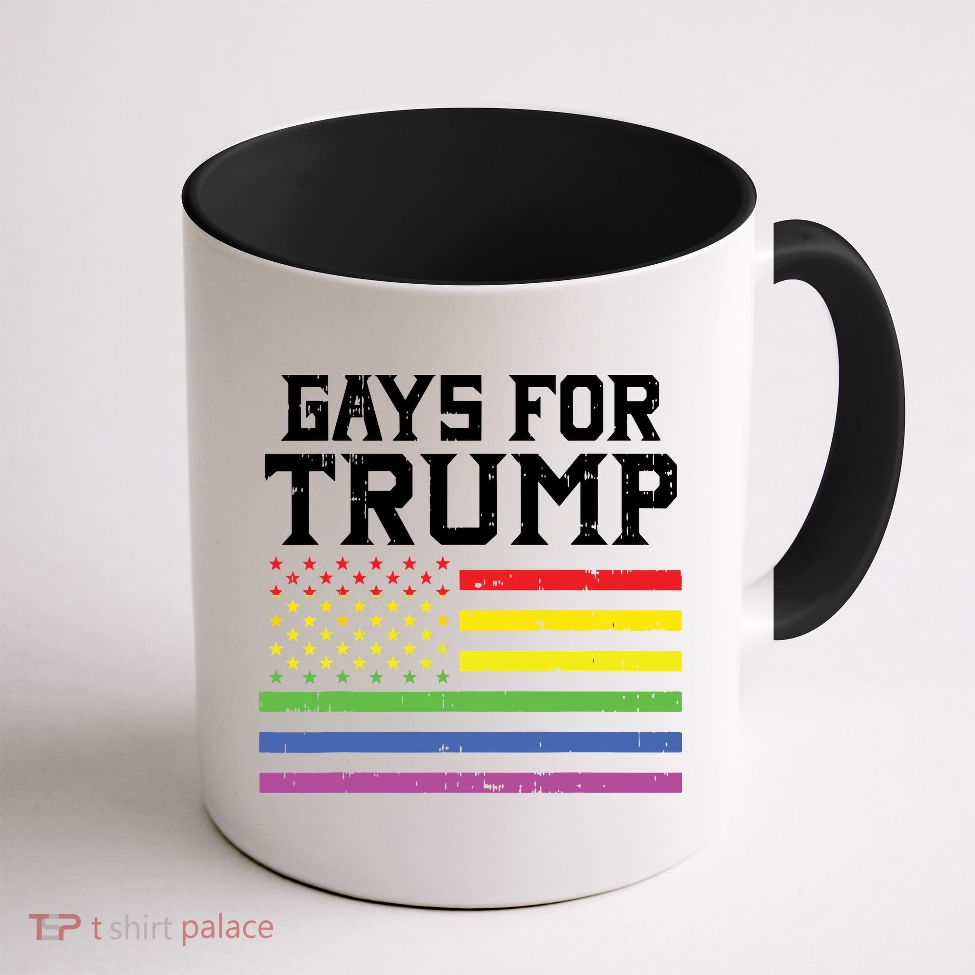 Gays For Trump Usa Flag Pro Reelect Donald 2020 Lgpt Gift Coffee Mug