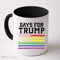 Gays For Trump Usa Flag Pro Reelect Donald 2020 Lgpt Gift Coffee Mug thumb 0