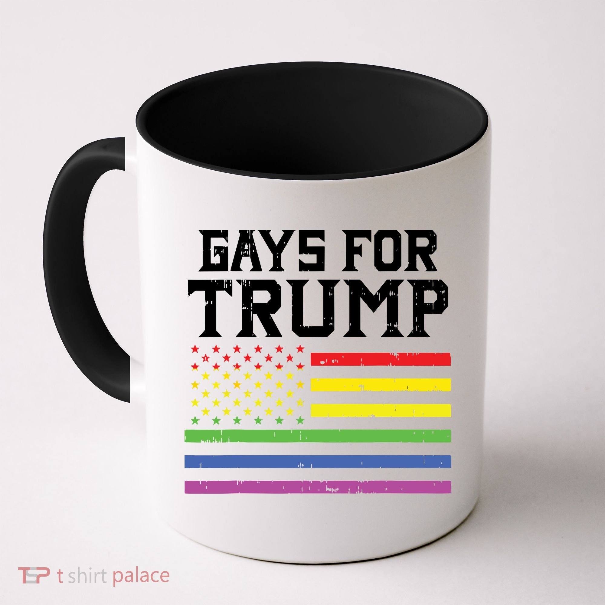 Gays For Trump Usa Flag Pro Reelect Donald 2020 Lgpt Gift Coffee Mug